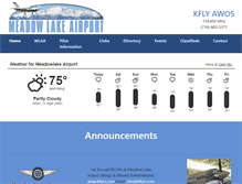 Tablet Screenshot of meadowlakeairport.com